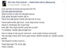 Jadi meh aku cerita sikit pengalaman my first day tips diet atkin. Nik Yam Dilamar Badak Tinggal Kenangan Semasa Mstar