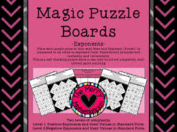 Dummies has always stood for taking on complex concepts and making them easy to understand. Magic Puzzle Board For Powers Exponents Teaching Resources