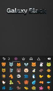 Select emoji from the menu to type them. Download Black Keyboard For Galaxy For Android 4 4 2