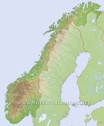Norway is one of nearly 200 countries illustrated on our blue ocean laminated map of the world. Norway Physical Map