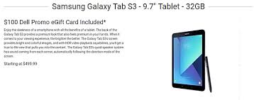 B&h gift card discount can offer international shipping for certain purchases but not all orders. Dell Offering Samsung Galaxy Tab S3 For 500 100 Gift Card Included As Well Gsmarena Com News