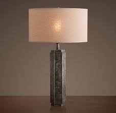 Now discontinued, this lamp was from restoration hardware. Hexagonal Column Table Lamp Antique Silver Classic Restoration Hardware Table Lamp Lamp Vintage Table Lamp