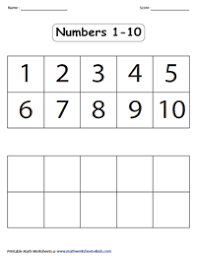 kindergarten math worksheets