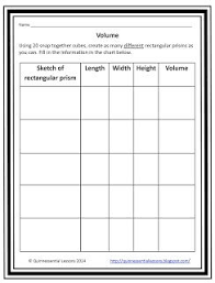 Hands On Volume Volume Activities Volume Worksheets Volume Math