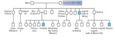 solved below is a partial pedigree of hemophilia in the