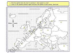 what s the weather like in europe esl worksheet by beazurera