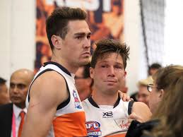 The estranged father of gws midfielder toby greene won't be able to watch his son play football live for two years after he was banned from licensed venues and jailed for headbutting a female police officer. Afl Grand Final 2019 Best Photos Richmond Tigers Vs Gws Giants The Courier Mail