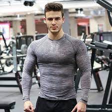 Shoulder and neck muscles are often the first casualties of stress and tension. Muscle Fitness Brothers Sports T Shirt High Elasticity Men S Tight Garment Long Sleeve Air Permeable Round Collar Training Clothes Bottom Shirt Wish