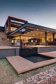 Indoor Outdoor Living Contemporary With Open Glass Wall Panels Myhouseidea Com Architecture House Modern House Design Interior Architecture Design
