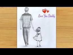Father S Day Special Drawing Easy Way To Draw Father And Daughter Step By Step Youtube Father S Day Drawings Dad Drawing Easy Drawings