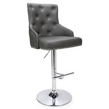 Homelegance 24 counter height wooden bar stool saddle seat barstool, gray brown. Barstools Rocco Luxury Grey Leather Effect Bar Stool 019 14 01 10 01 By Shankar
