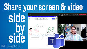 In this case, the audience connected to the meeting can only see a black screen. How To Present Your Video And Content Side By Side In A Microsoft Teams Meeting Jumpto365 Blog