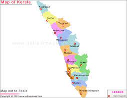 But there are also many historical places in kerala that are stunningly beautiful such as the mattancherry palace, bekal fort and fort kochi. Map Of Kerala Kerala District Map Political Map Of Kerala Flickr