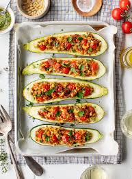 Stuffed Zucchini Boats Recipe Love And Lemons Recipe Recipes Zucchini Zucchini Boat Recipes