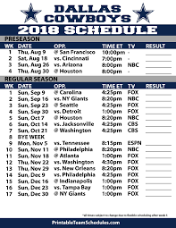 Dallas Cowboys Schedule 2018 19 Dallas Cowboys Cowboys Dallas Cowboys Fans