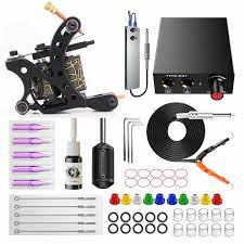 Pirate face tattoo grinder tattoo kit. Best Beginner Tattoo Kit With Ink Tattoo Kits Tattoo Machines Tattoo Suppliesä¸¨wormhole Tattoo Supply