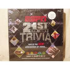 It was the first sign that the 21st century would be a period of shock and disaster. For Sale Espn 21st Century Trivia Board Game 02952 Usaopoly Webstore Trivia Board Games Sports Trivia Questions Board Games
