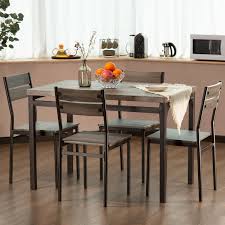 Dining room cabinet tv drinks storage ebay furniture home decor clothes stand. Zenvida 290 Dngtbl5pcbch 5 Piece Dining Set For Sale Online Ebay