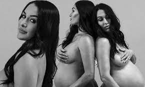 Brie and Nikki Bella go completely nude in maternity photos | Daily Mail  Online