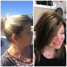 However, the below trick will blow your worries away making this tactic helpful to get your natural color back: Rapunzel Too Premier Hair Salon West End Richmond Va Overly Processed Blonde Fragile Hair Taken Back To Her Natural Hair Color