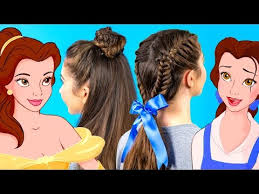 Disney princess hairstyles and tutorials. Belle Inspired Braids Hairstyle Tutorial Disney Style Youtube