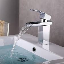 14.5 x 22.2 x 12.2 inches: 97 49 Contemporary Centerset Waterfall Ceramic Valve One Hole Single Handle One Hole Chrome Bathroom Sink Faucet Bathroom Sink Taps Sink Faucets Bathroom Sink Faucets