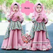 Bahan katun twill,aplikasi katun print motif batik,ornamen kancing size : Busana Muslim Batik Anak Perempuan Baju Busana Muslim Pria Wanita