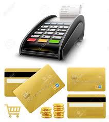Build or rebuild your credit with responsible use. Bank Terminal For Payment Purchases In Store With Golden Credit Cards And Paper Check Receipt Device For Processing Payments E Commerce Online Shopping Isolated On White Background Eps10 Vector Illustration Royalty Free Cliparts
