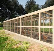 Planos de gallinero grande de 8x48: Gallinero casero para 40 ...