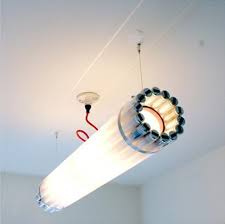Recycled Fluorescent Tube Light Fluorescent Tube Light Tube Light Pendant Light Design