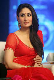 High Quality Bollywood Celebrity Pictures: Kareena Kapoor Super Sexy Skin  Show In Red Saree At Film 'Ra.One' Music Launch Event In Mumbai