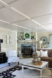 Other ideas include disguising the soffit as a beam or making it resemble the continuation of a sidewall to create a nook within the kitchen. Faux Coffered Ceiling Confessions Of A Serial Do It Yourselfer