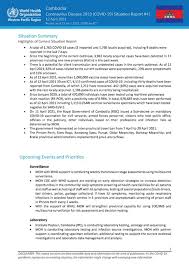 Diễn biến dịch thế giới. Covid 19 Joint Who Moh Situation Report 41