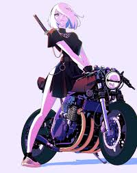 Vinne On Twitter Anime Motorcycle Anime Anime Character Design