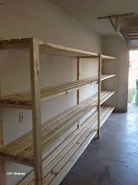 These boards are sturdy, stain well and best of all they are cheap! Diy Shelves Storage Ideas Diy Garage Storage Garage Storage Shelves Diy Shelves
