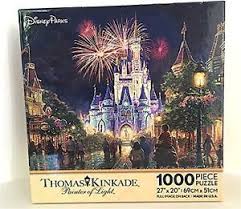 Walt Disney World Resort Main Street Usa Thomas Kinkade 1000 Piece Puzzle New Thomas Kinkade Disney Puzzles Disney Puzzles Thomas Kinkade Disney