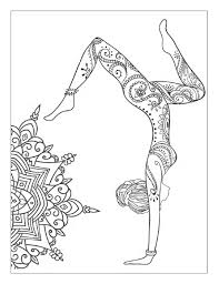 Yoga And Meditation Coloring Book For Adults With Yoga Poses And Mandalas Yoga Art Mandala Design Art Designs Coloring Books