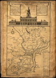 A map of Philadelphia and parts adjacent : with a perspective view of the  State-House