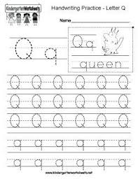Letter Q Writing Practice Worksheet Writing Practice Worksheets Writing Worksheets Alphabet Worksheets Preschool