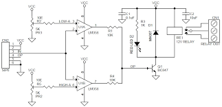We will go over how the lm741 operational amplifier ic can be used as a comparator. Window Comparator Window Detector With Relay Output Electronics Lab Com