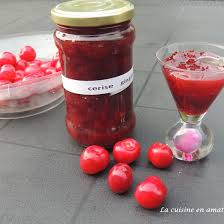 Confiture De Cerises Gingembre Au Micro Ondes Confiture De Cerises Confiture Recette Confiture Cerise
