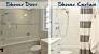 Shower Stall With Curtain Instead Of Door