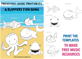 We sprayed the kids with water and they had a blast! Slippery Fish Song And Fish Printables The Inspiration Edit
