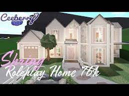 Bloxburg Spring Roleplay Home 76k Speed Build Youtube Unique House Design Two Story House Design Roblox Bloxburg House Ideas