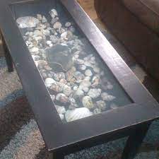 Play with seashells to make beautiful framed art which you can display above your fireplace. Build Your Own Seashell Table Your Projects Obn