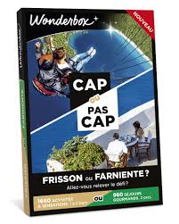 coffret cadeau cap ou pas cap frisson ou farniente wonderbox