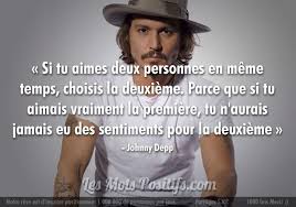 L Amour Selon Johnny Depp Aimer Deux Personnes Proverbes Et Citations Johnny Depp