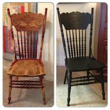 Another Pressback Chair Makeover Dining Chair Makeover Wood Chair Makeover Diy Chair Makeover