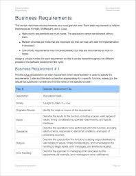 Geschaftsanforderungen Vorlagen Business Requirements Intended For Software Business Requirements In 2020 Business Requirements Document Templates Business Template