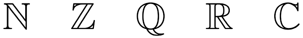 Symbol For A Set Of Integers In Latex Tex Latex Stack Exchange